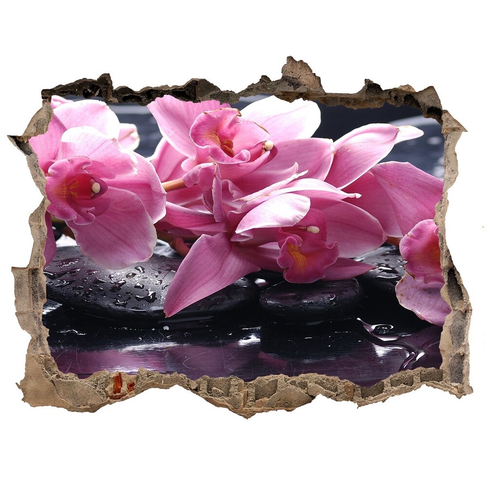 Samoprzylepna naklejka na ścianę Różowa orchidea