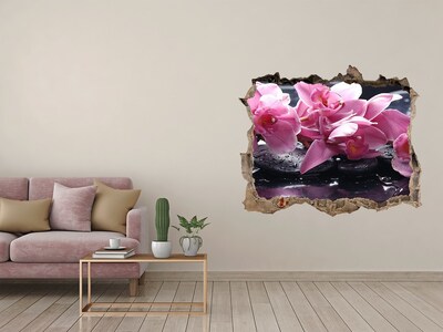 Samoprzylepna naklejka na ścianę Różowa orchidea