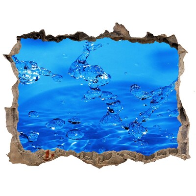 Samoprzylepna dziura na ścianę Wodna oaza w ścianie