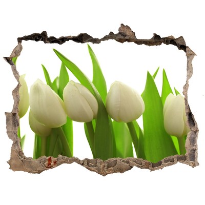 Samoprzylepna naklejka na ścianę Białe tulipany