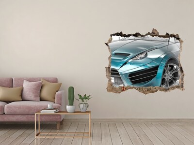 Foto zdjęcie dziura na ścianę Szkic samochodu