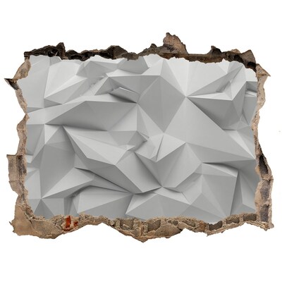 Dziura 3d fototapeta naklejka Nowoczesna dziura w ścianie