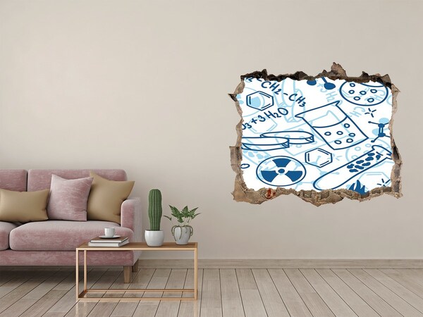 Fotoobraz dziura na ścianę naklejka Laboratorium naukowe