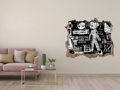 Foto zdjęcie dziura na ścianę Artystyczny wyraz wolności