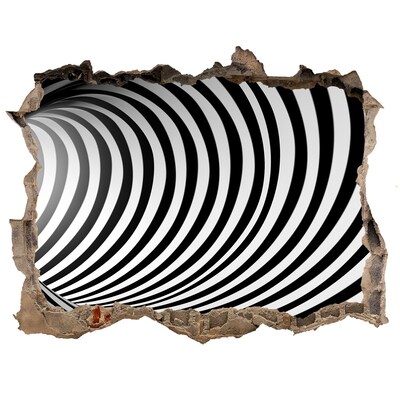 Dziura 3d fototapeta naklejka Iluzja wirującego tunelu