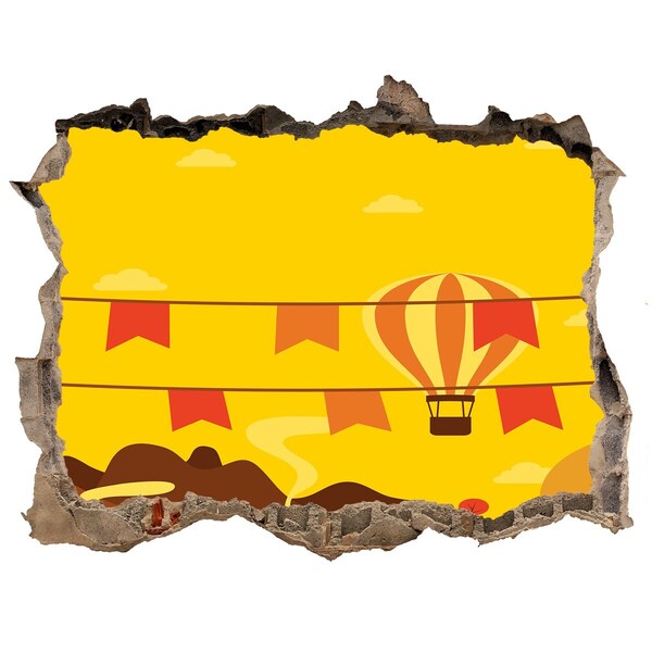 Samoprzylepna naklejka Balonowy krajobraz w górach