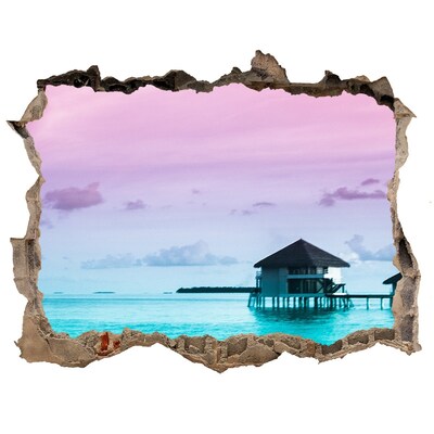 naklejka fototapeta na ścianę Tropikalna oaza nad wodą