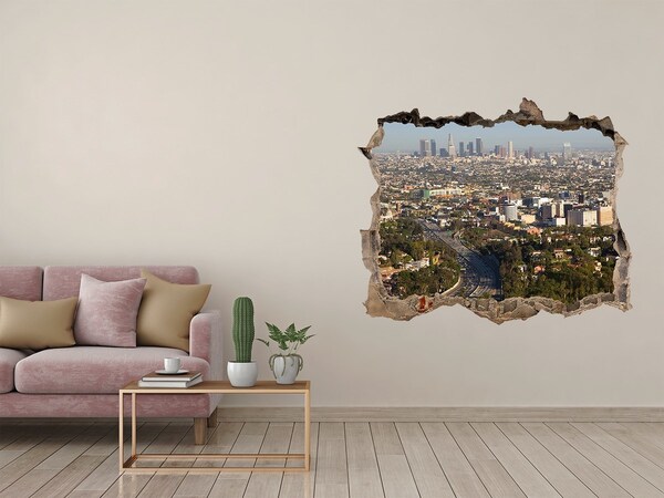 Fototapeta dziura na ścianę 3d Los Angeles