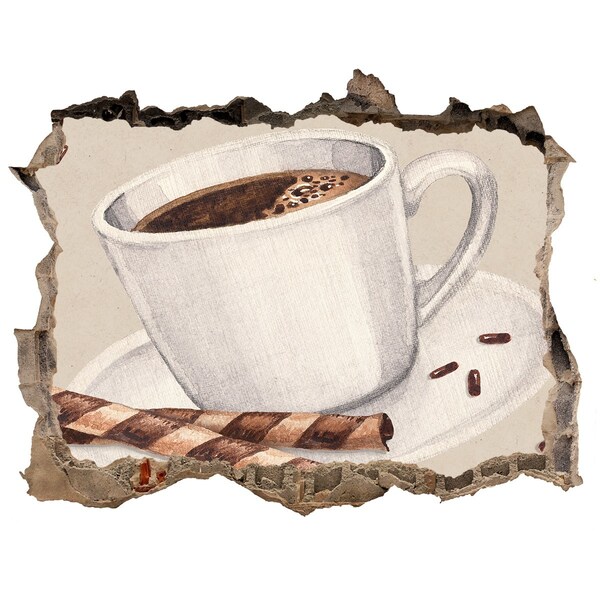 Samoprzylepna naklejka beton Kawa z ciasteczkami