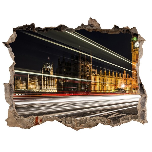 Fototapeta dziura na ścianę 3d Big Ben Londyn