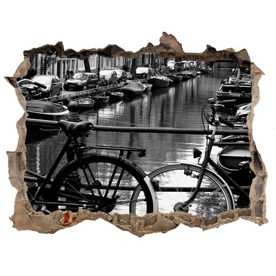naklejka fototapeta 3D widok Rowery Amsterdam