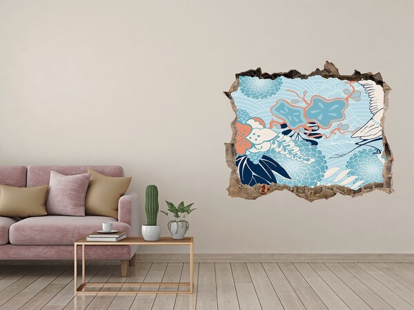 Dziura 3d fototapeta naklejka Podwodny świat koralowców