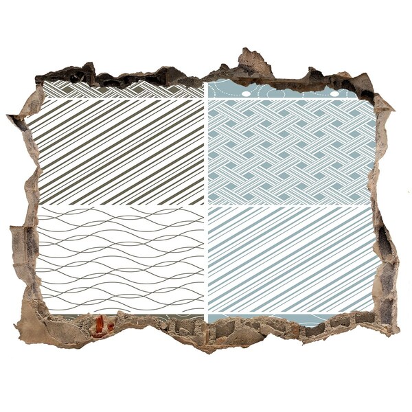 Dziura 3d fototapeta naklejka Wzory na ścianie