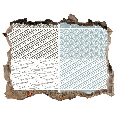 Dziura 3d fototapeta naklejka Wzory na ścianie