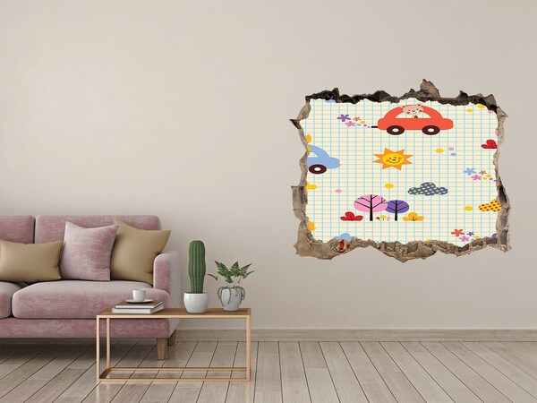 Samoprzylepna naklejka na ścianę Dziecięcy świat pełen radości