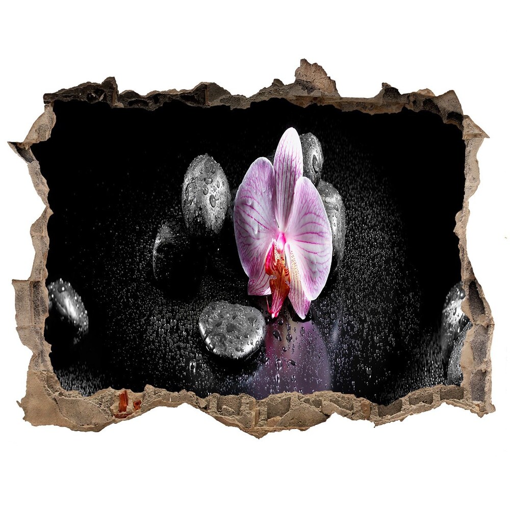 Samoprzylepna dziura na ścianę naklejka Orchidea