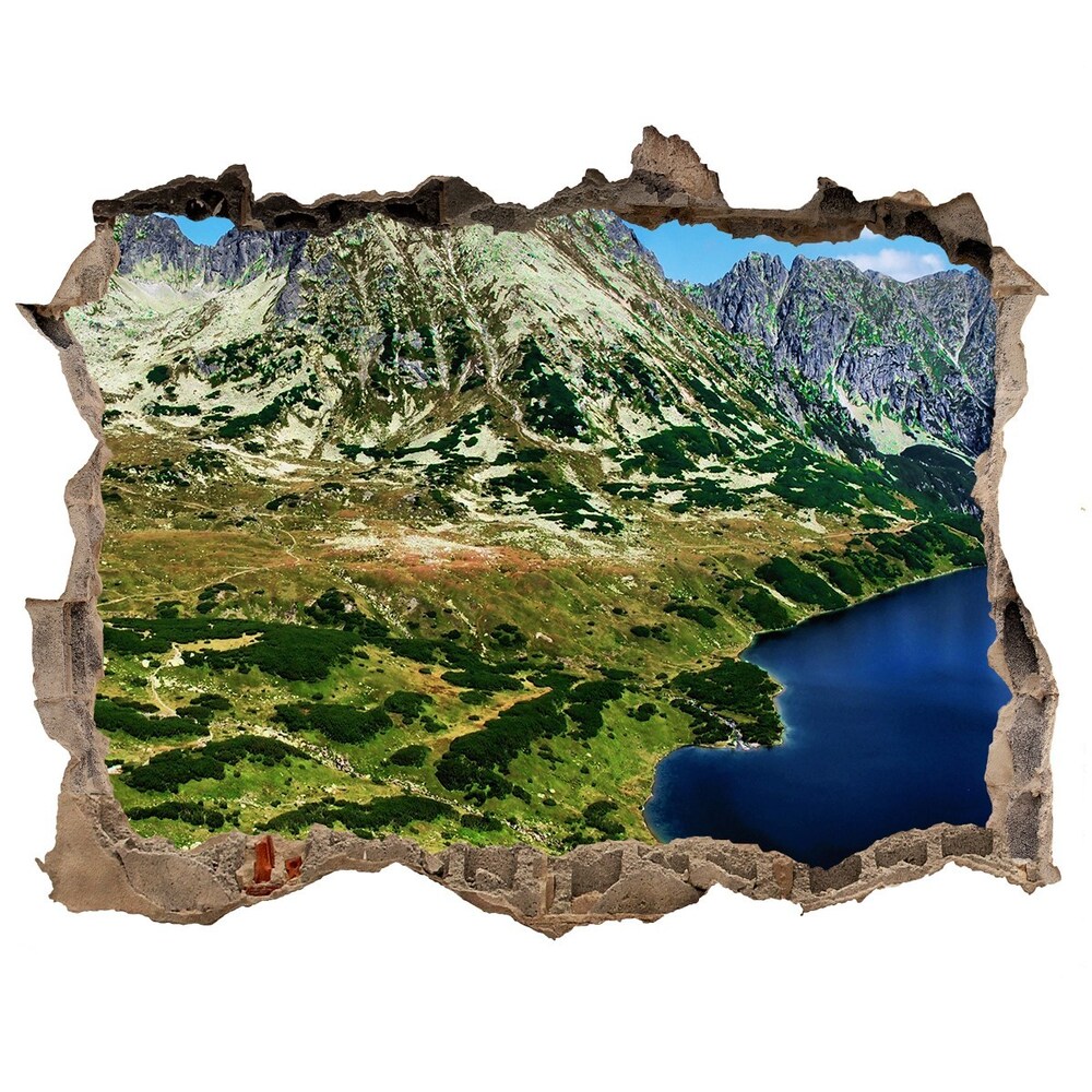 naklejka fototapeta 3D widok Dolina w górach
