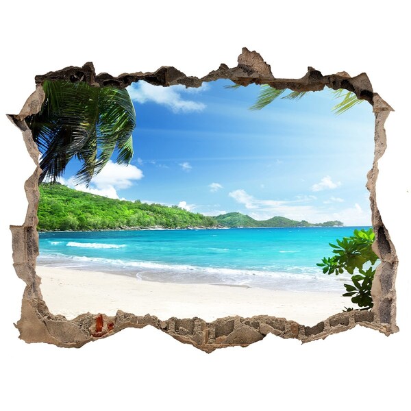 naklejka fototapeta 3D na ścianę Seszele plaża
