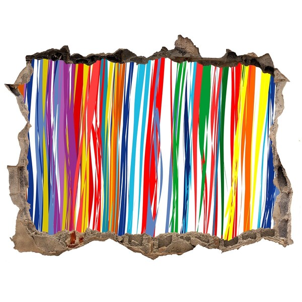 Dziura 3d fototapeta naklejka Kolorowy wybuch kreatywności