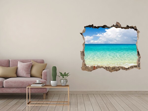 naklejka fototapeta 3D widok Rajska plaża