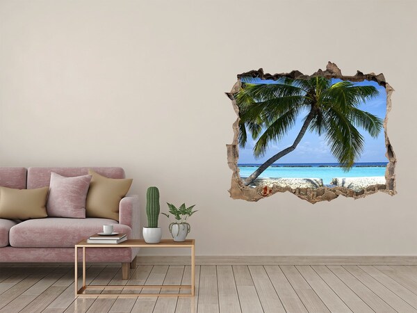 naklejka fototapeta 3D widok Tropikalna plaża