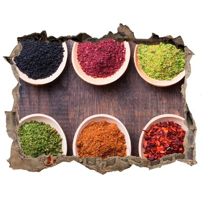 Naklejka dziura na ścianę Przyprawowy raj