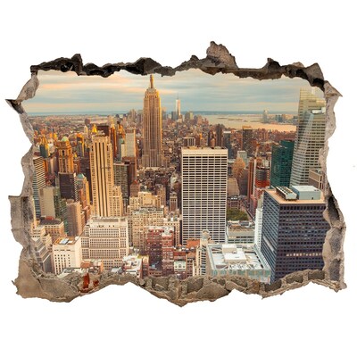 naklejka fototapeta 3D Nowy Jork lot ptaka