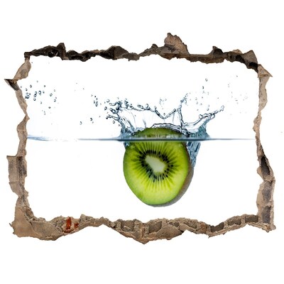 Naklejka 3D dziura na ścianę Owoce pod wodą
