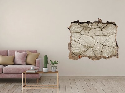 Fotoobraz dziura na ścianę Ściana z kamienia