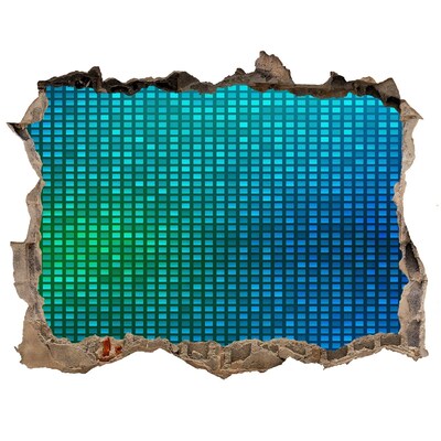 Dziura 3d fototapeta naklejka Podwodny świat dźwięków