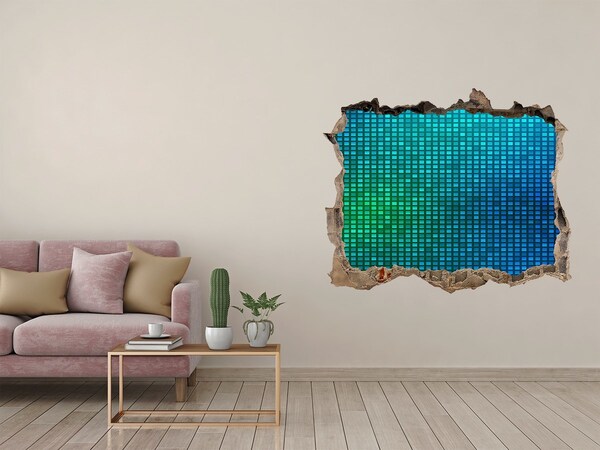 Dziura 3d fototapeta naklejka Podwodny świat dźwięków