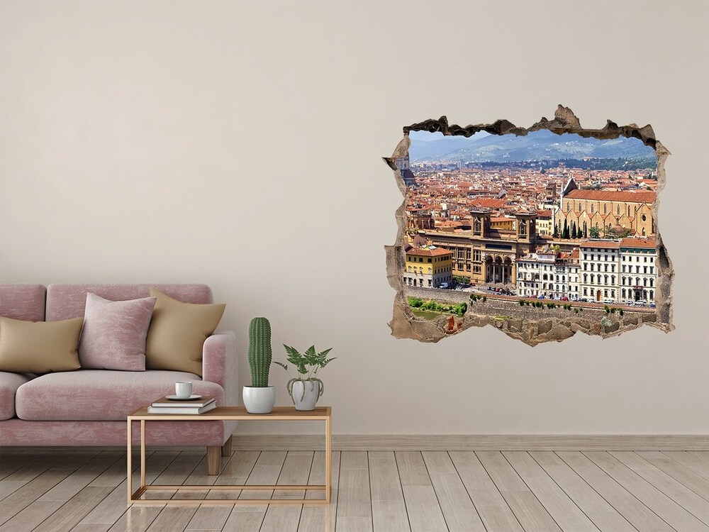 Fototapeta dziura na ścianę 3d Florencja Włochy