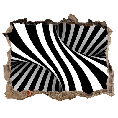 Dziura 3d fototapeta na ścianę Złudzenie optyczne w ścianie
