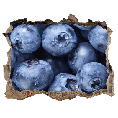 Naklejka 3D dziura okleina beton Jagody w betonie