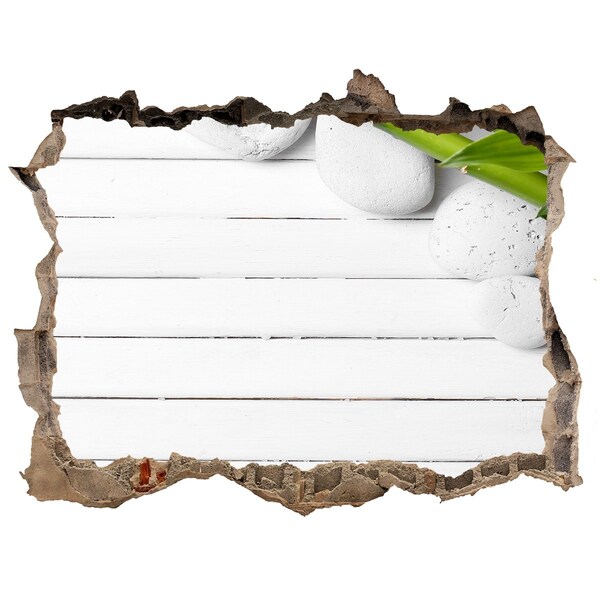 Samoprzylepna dziura na ścianę naklejka Zielona oaza w betonie