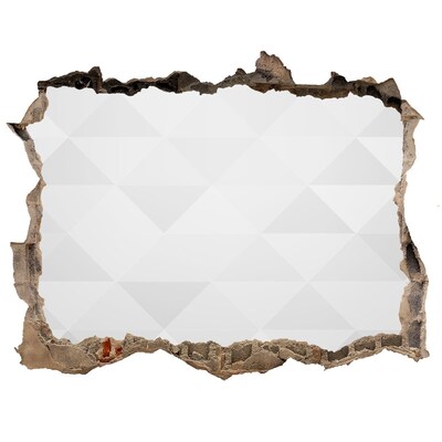 Dziura 3d fototapeta naklejka Zniszczona ściana z widokiem na pustkę