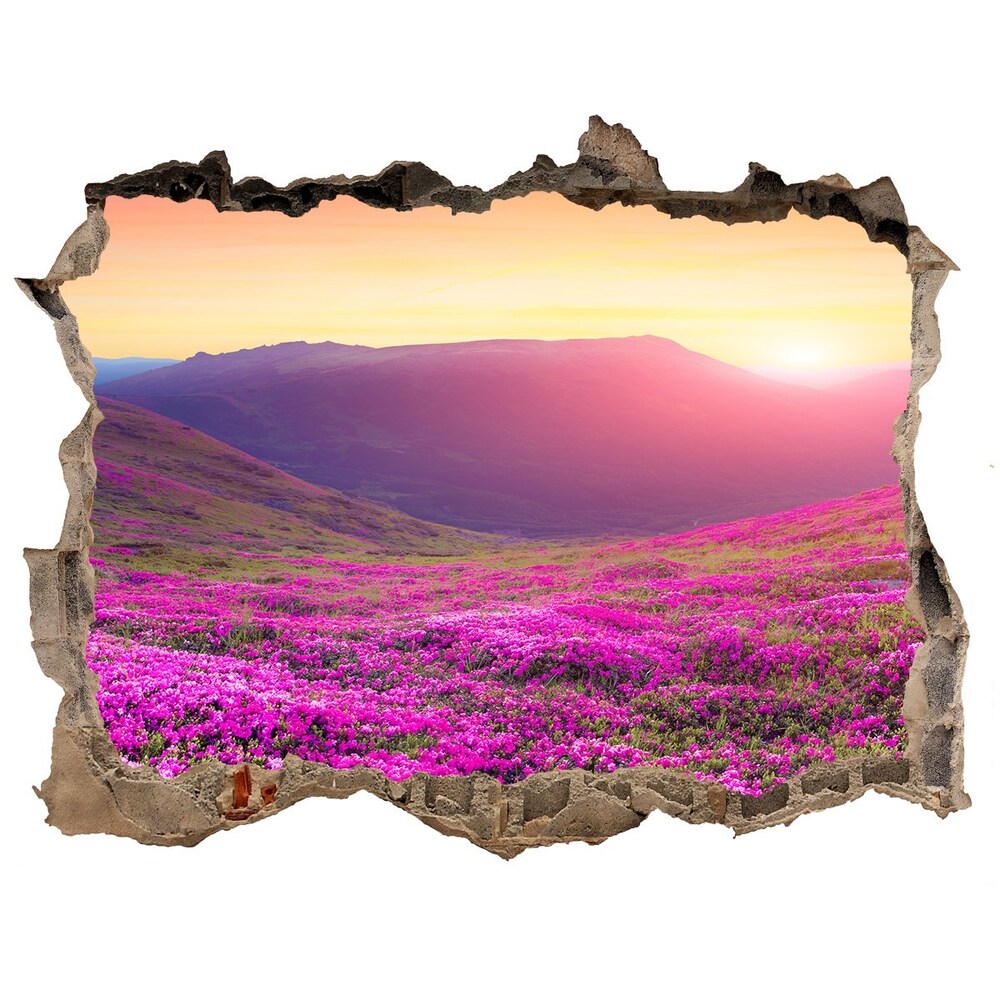 naklejka fototapeta 3D widok Różowe wzgórza
