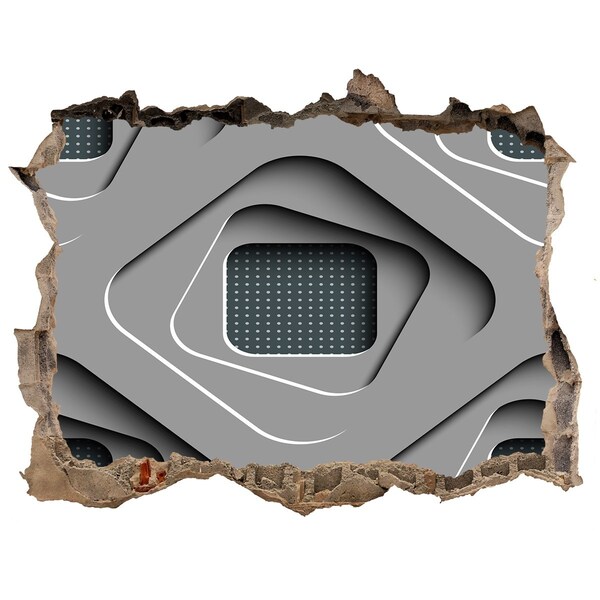 Dziura 3d fototapeta naklejka Nowoczesny design w betonie