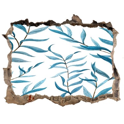 Naklejka 3D dziura na ścianę samoprzylepna Zielona oaza w betonie