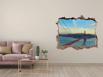 Fototapeta dziura na ścianę 3d Most San Francisco