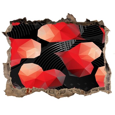 Fotoobraz dziura na ścianę Geometria w Złomie