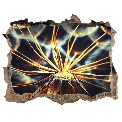 Samoprzylepna dziura naklejka Kwiat z ognia