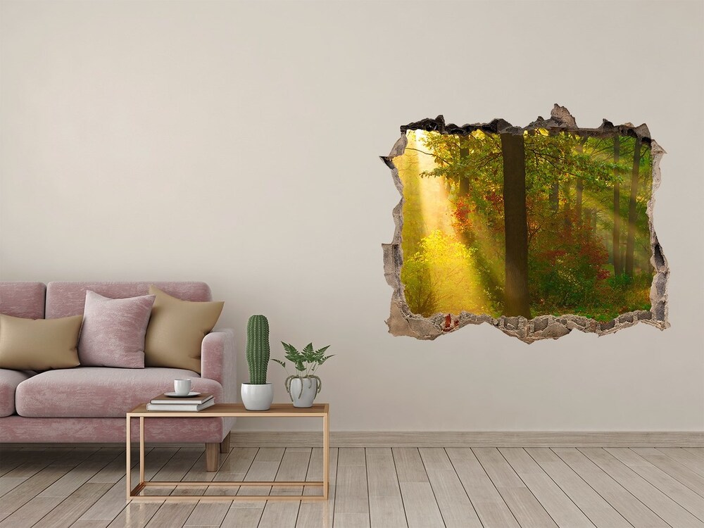 naklejka fototapeta 3D widok Las w słońcu