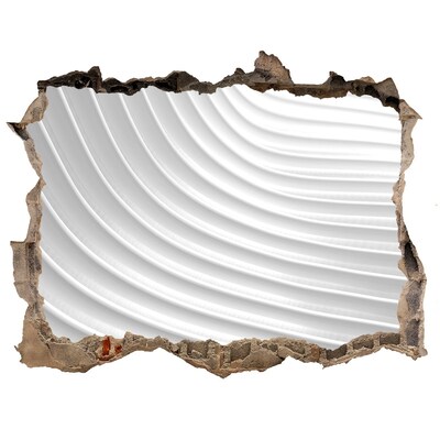 Dziura 3d fototapeta na ścianę Złamana ściana z widokiem na faliste linie