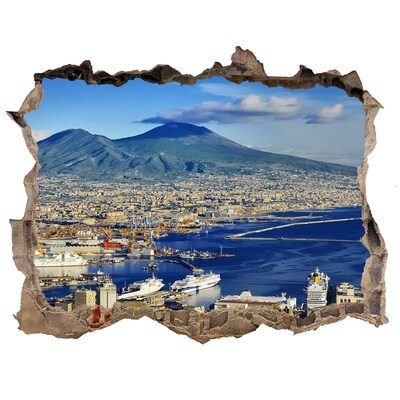 Fototapeta dziura na ścianę 3d Neapol Włochy