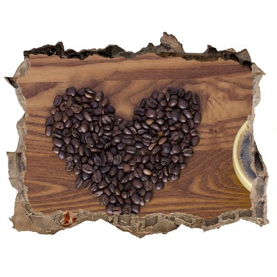 Fototapeta dziura na ścianę I love coffee