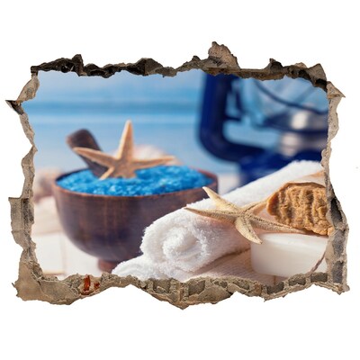 Fototapeta dziura na ścianę Relaks w spa nad morzem