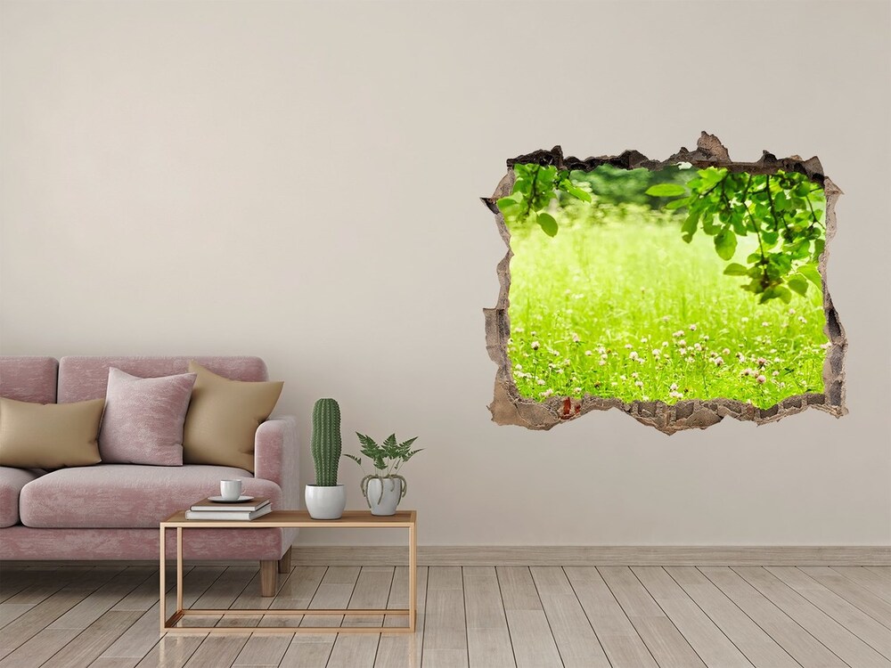 naklejka fototapeta 3D widok Zielona łąka