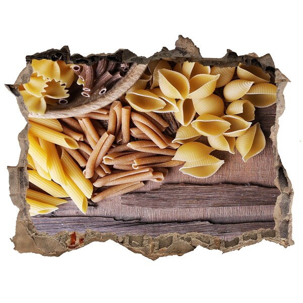 Samoprzylepna naklejka Makaron w dziurze w ścianie