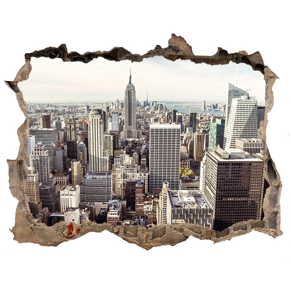 Fototapeta dziura na ścianę 3d Nowy Jork